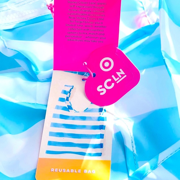 Stoney Clover Lane Handbags - Stoney Clover Lane x Target Reusable Tote Bag Blue & White Stripes